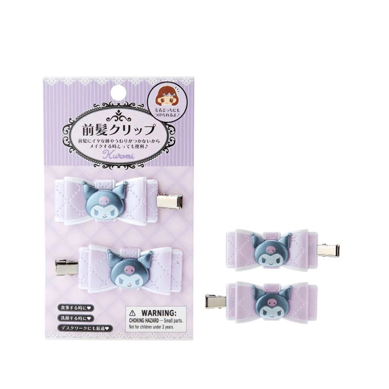 Sanrio 2-Piece Hair Clip Set (Quilted Ribbon)
