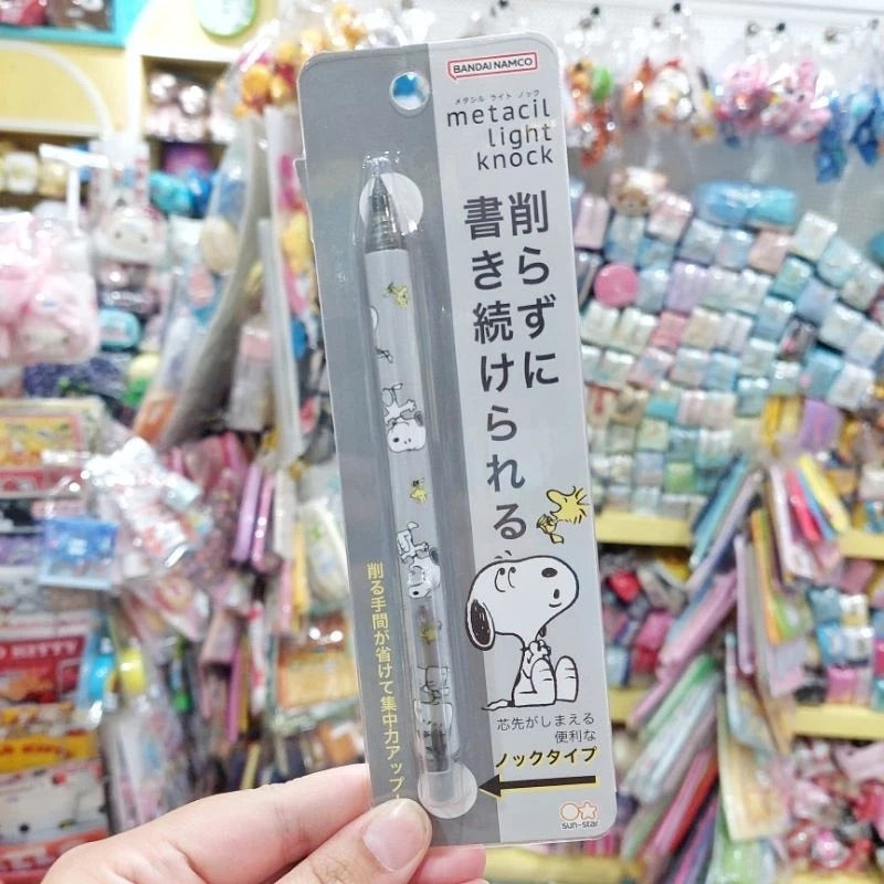 Peanuts Snoopy Metacil light knock Mechanical Pencil