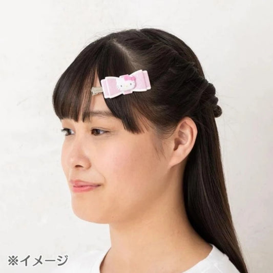 Sanrio 2-Piece Hair Clip Set (Quilted Ribbon)